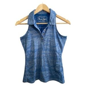 Taylor Jordan Racerback Royal Blue Ghost Camo Top Extra Small